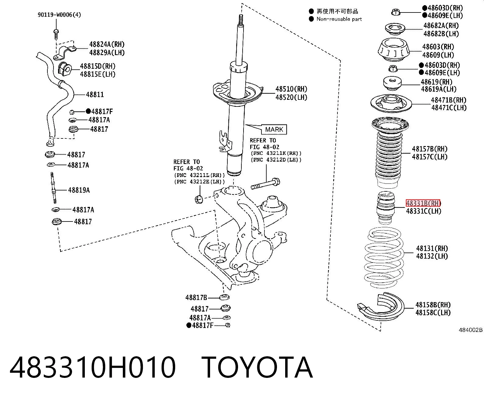 483310H010 Toyota