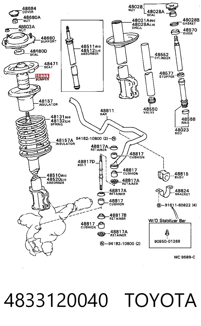 4833120040 Toyota