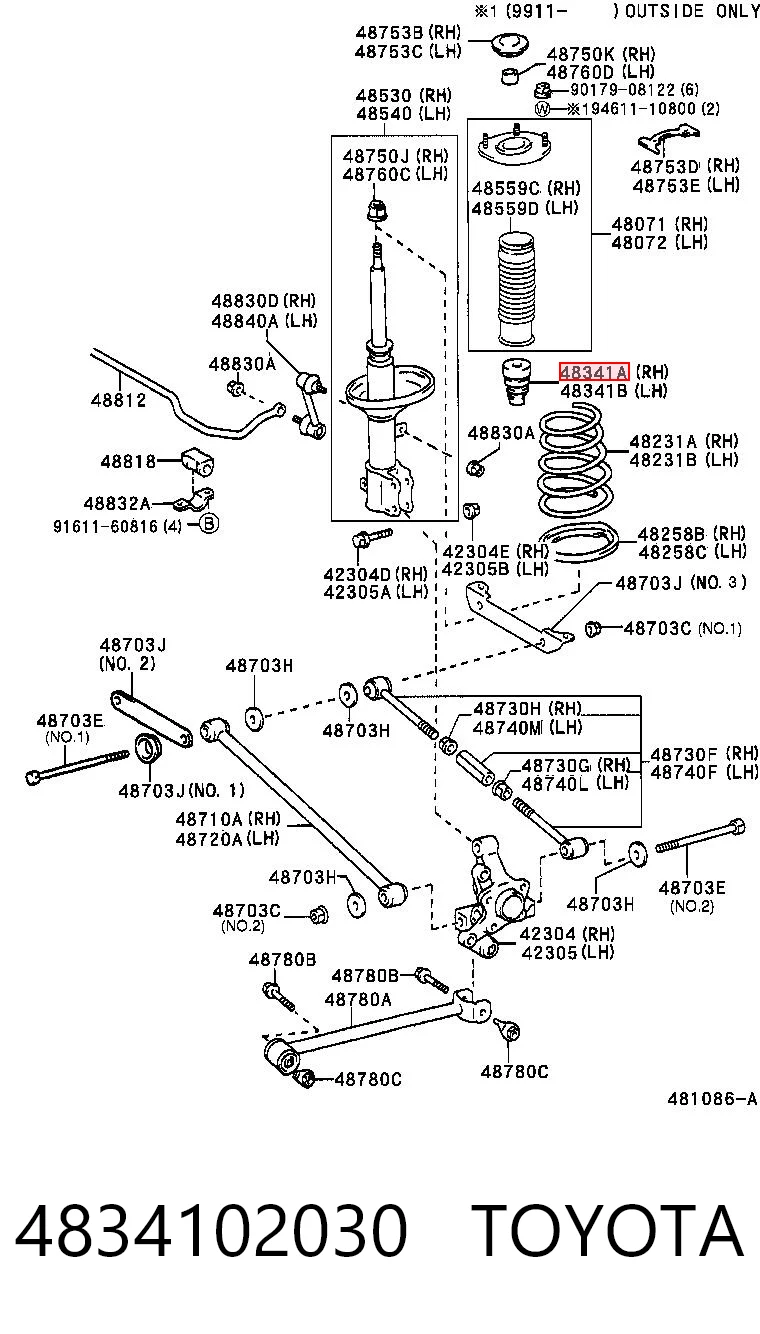 4834102030 Toyota