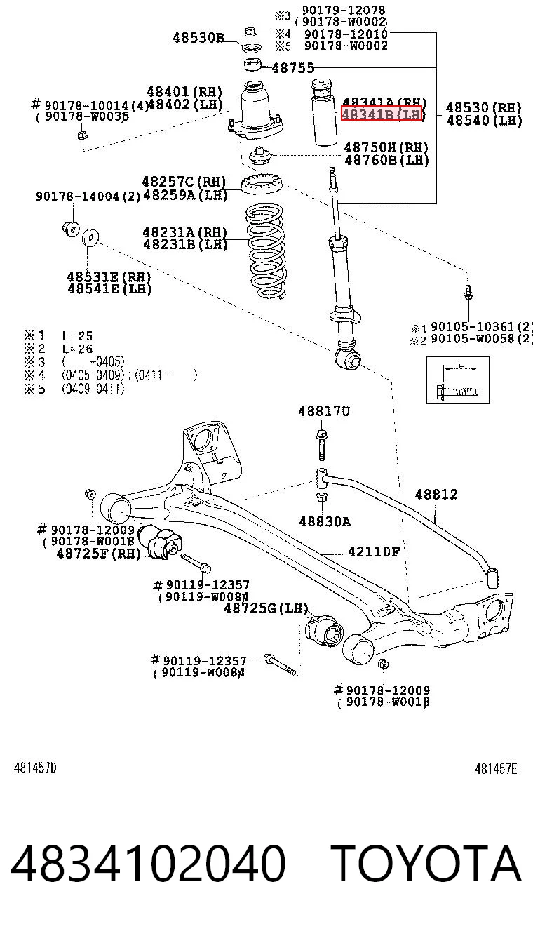 4834102040 Toyota