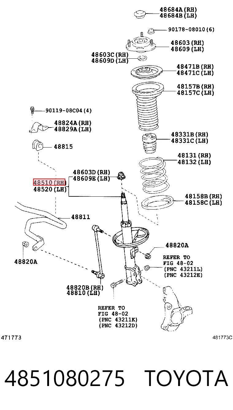 4851080275 Toyota
