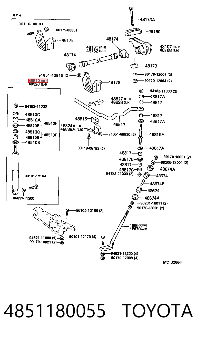 Amortiguador delantero Hiace III bus (1989-1995) original desde 31,28 €