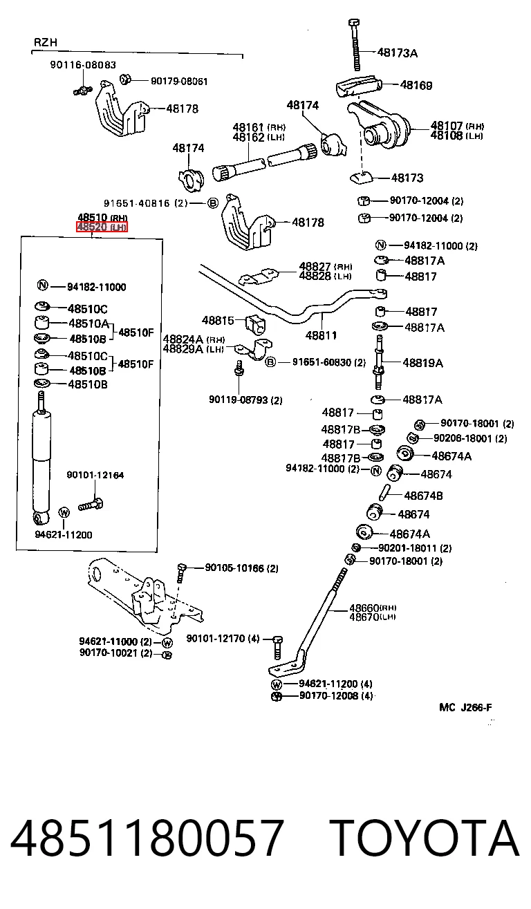 4851180057 Toyota