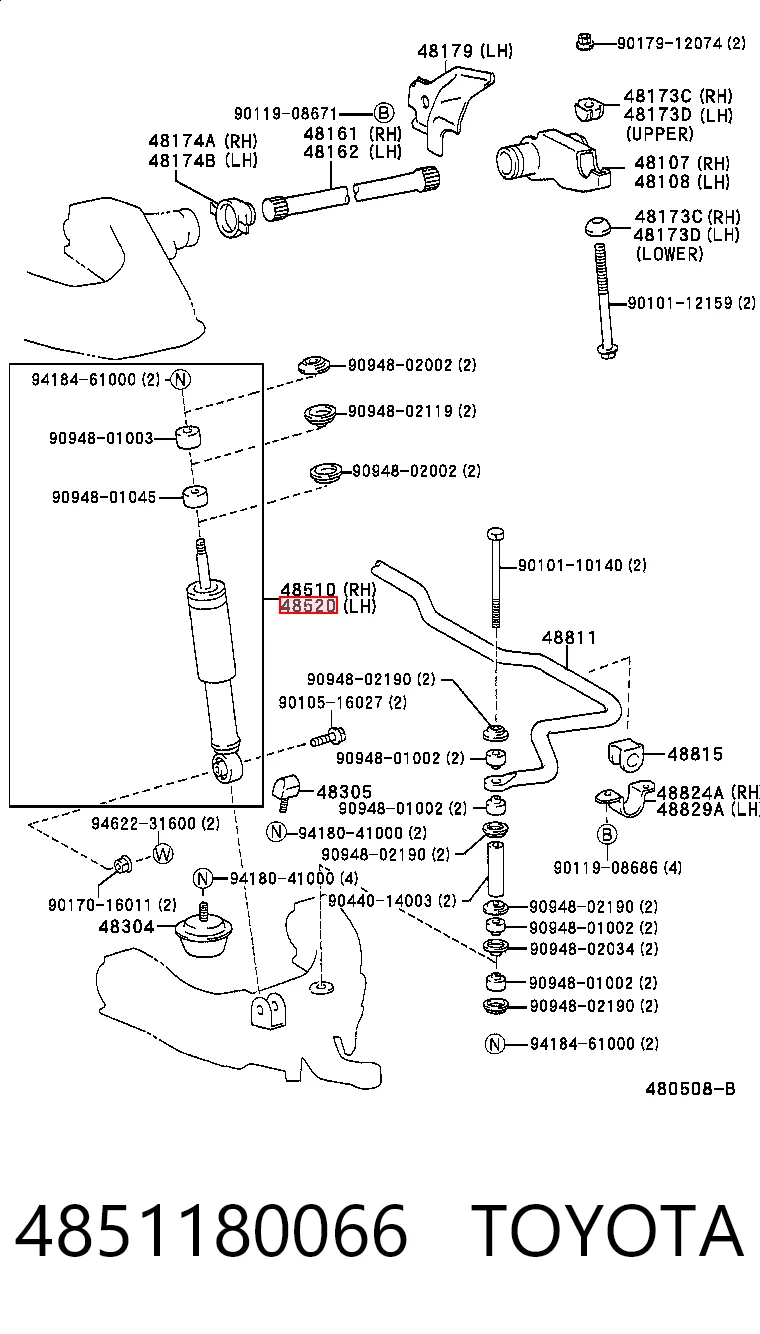 4851180066 Toyota
