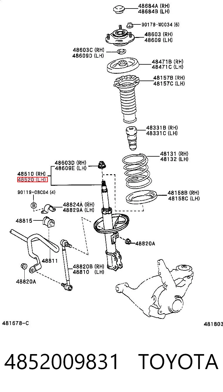 4852009831 Toyota