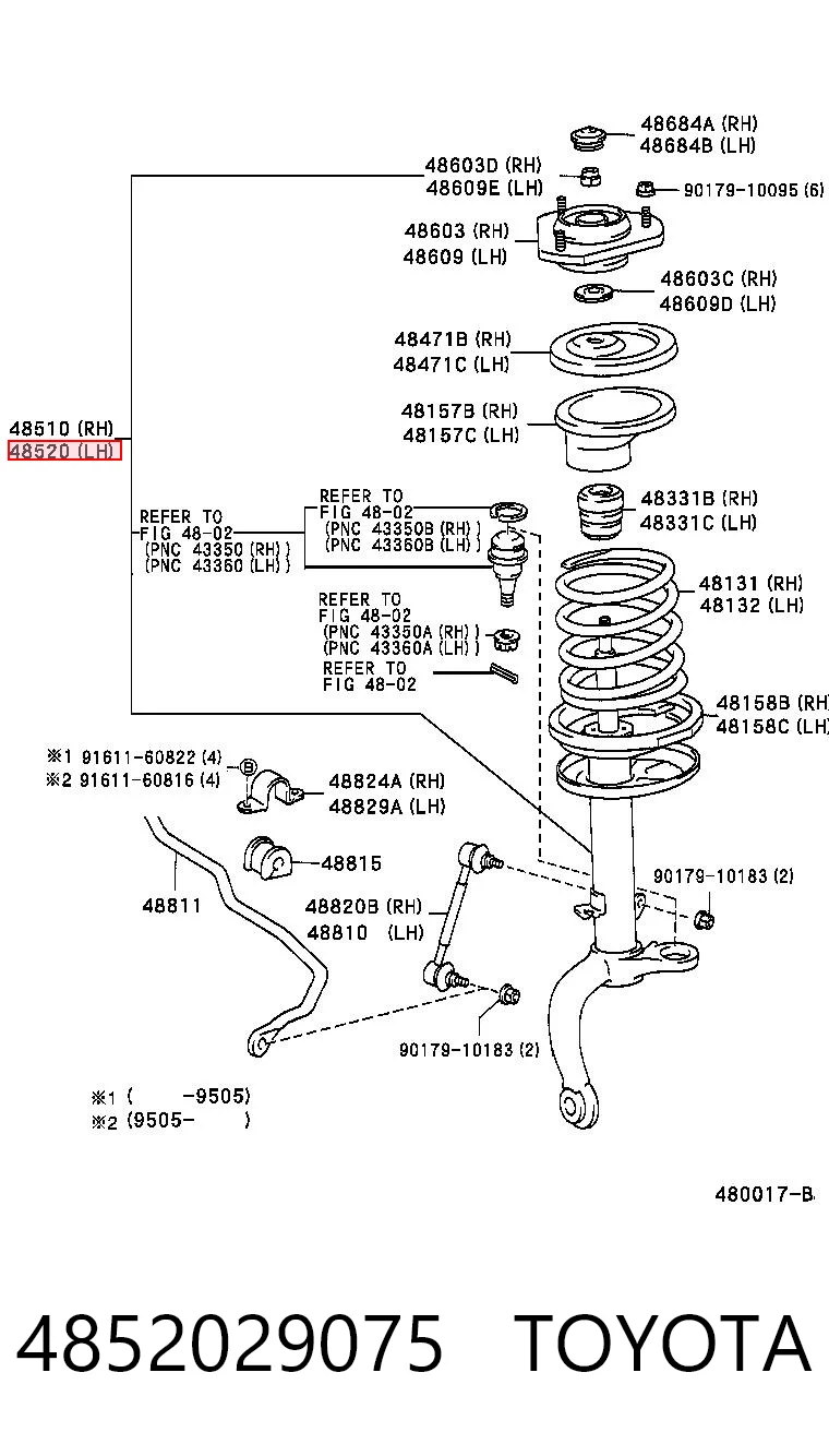 4852029075 Toyota