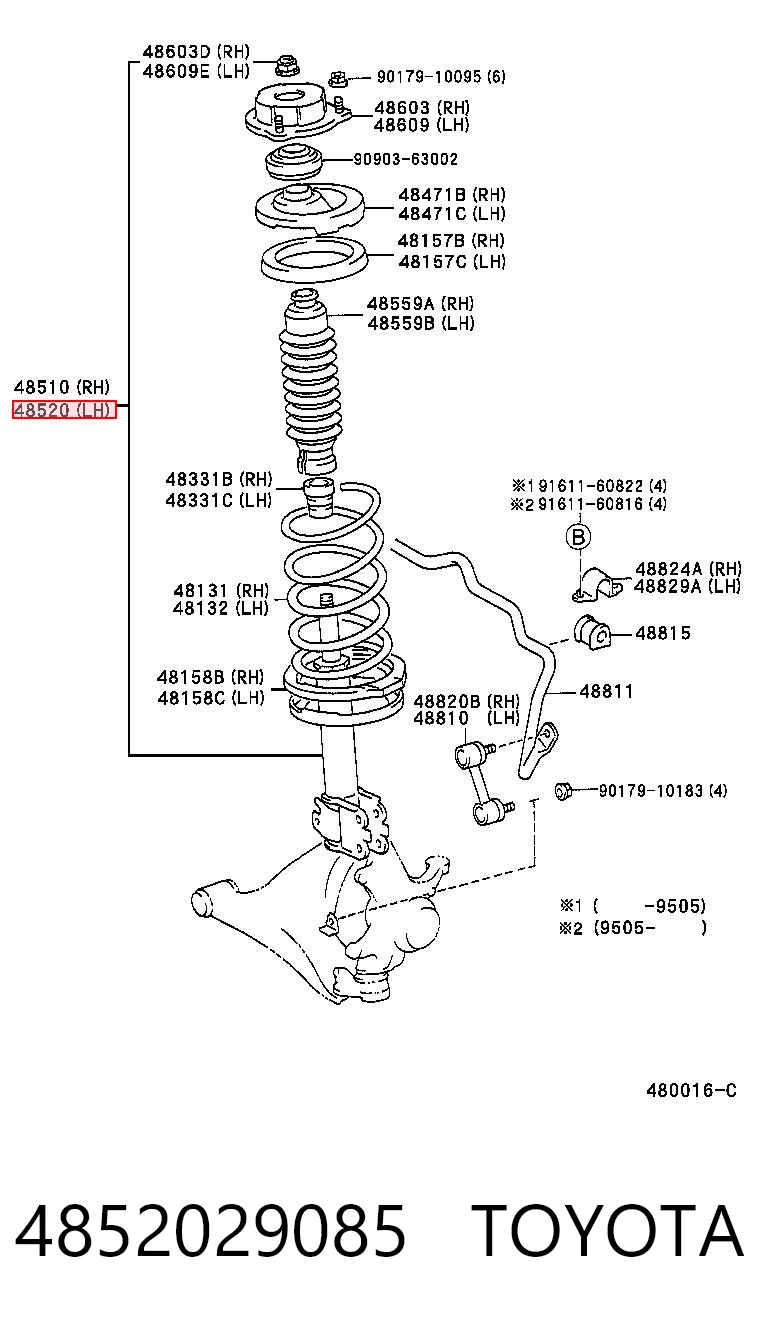 4852029085 Toyota
