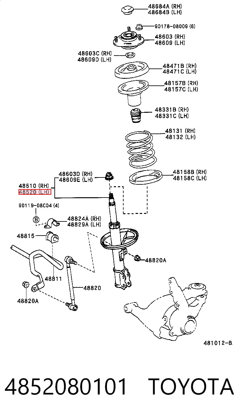 4852080101 Toyota
