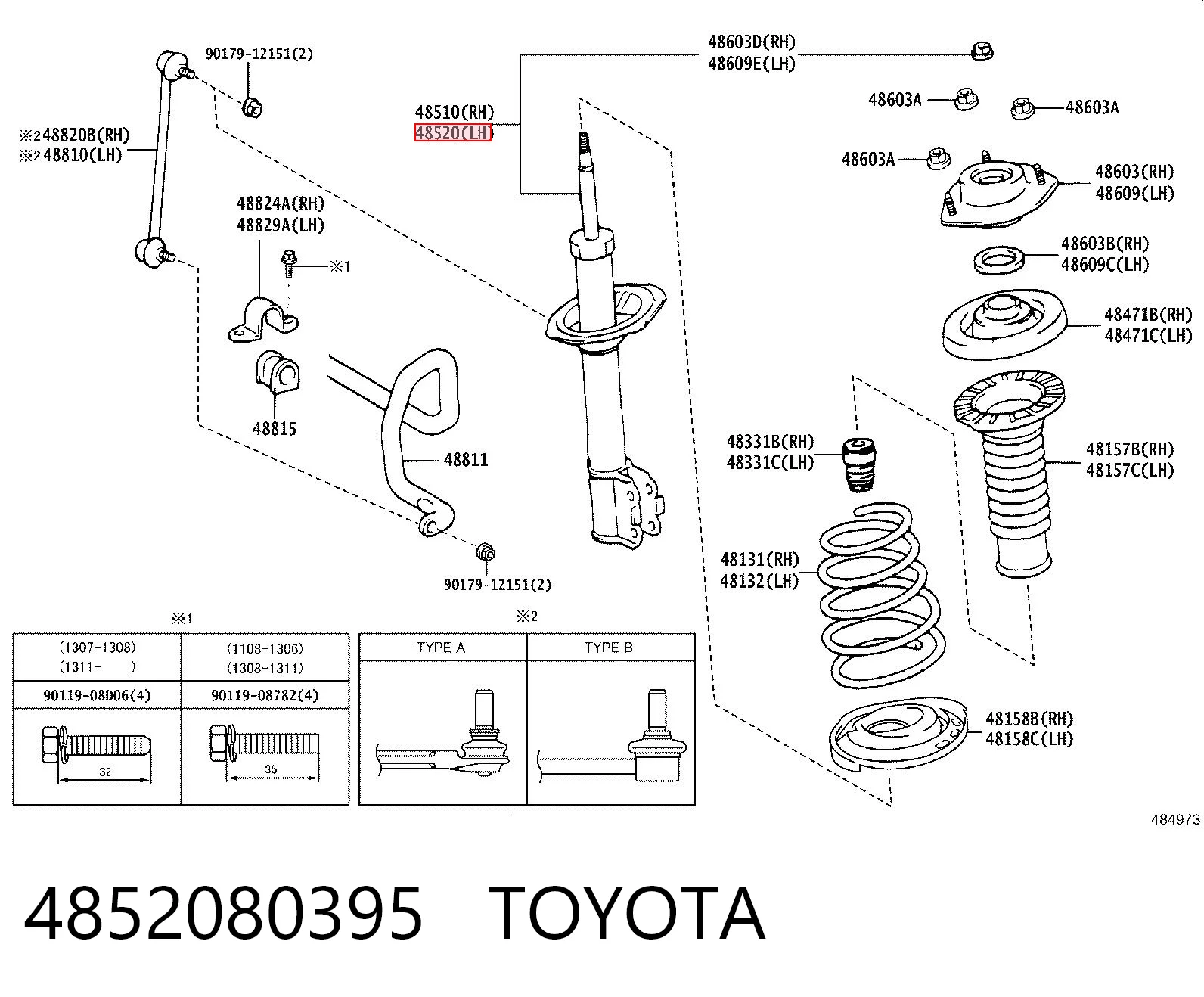 4852080395 Toyota