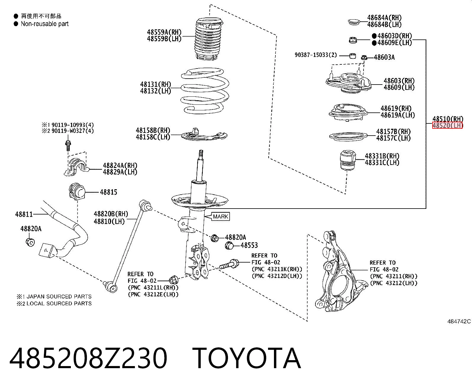 485208Z230 Toyota