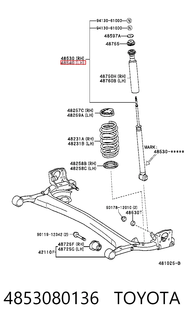 4853080136 Toyota
