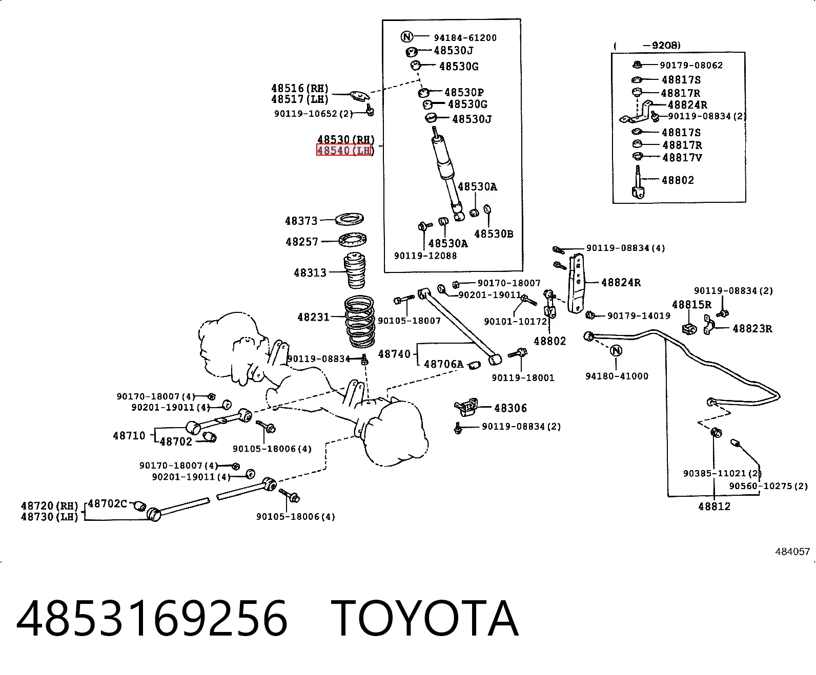 4853169256 Toyota