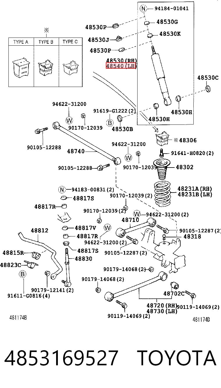 Amortiguadores traseros Land Cruiser SUV (1996-2002) original desde 39,54 €