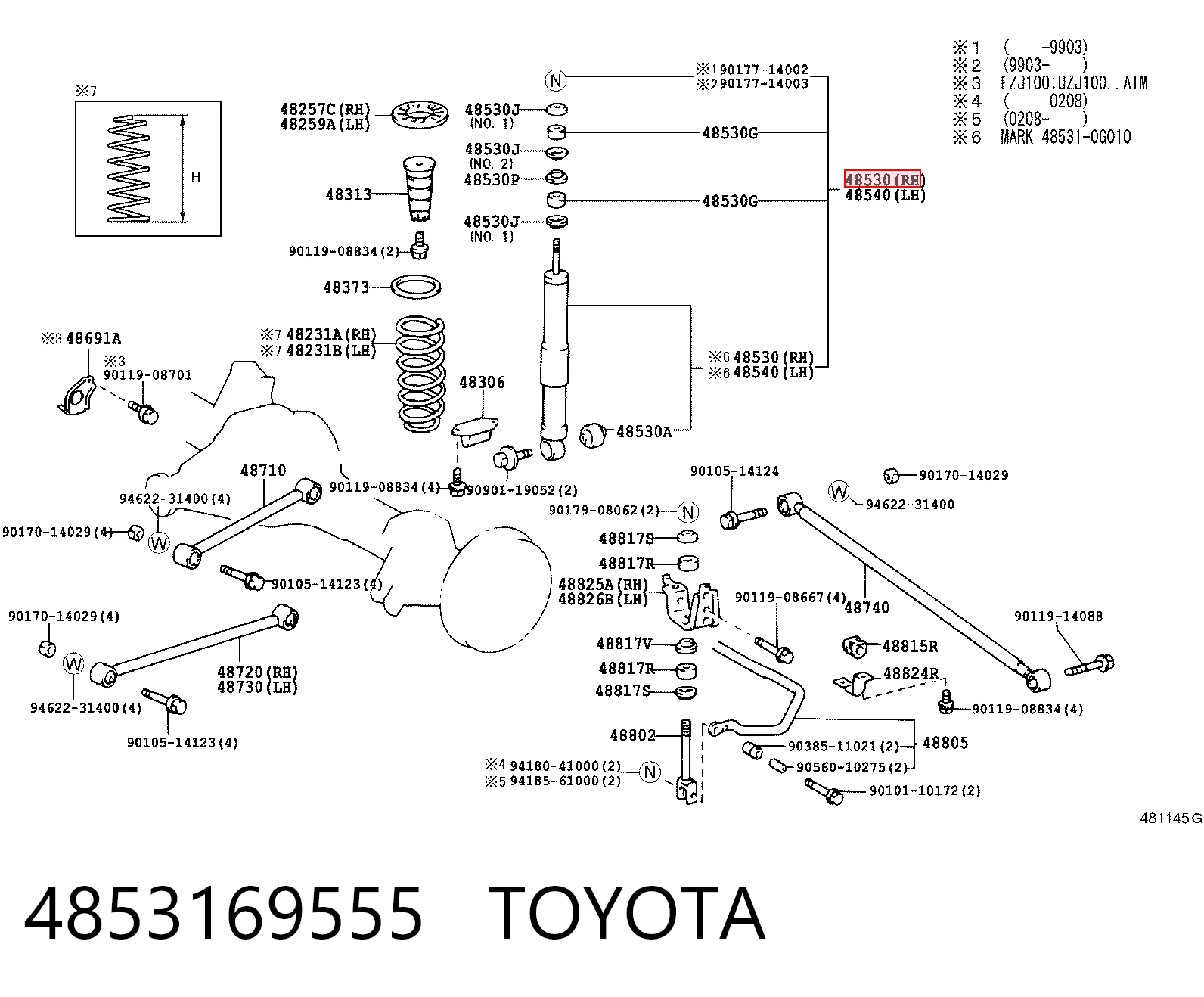 4853169555 Toyota