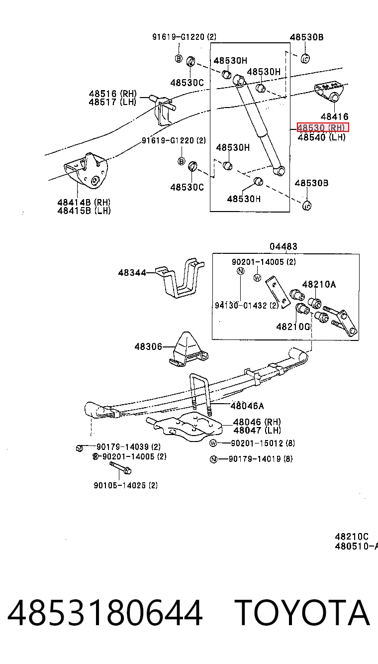 4853180644 Toyota