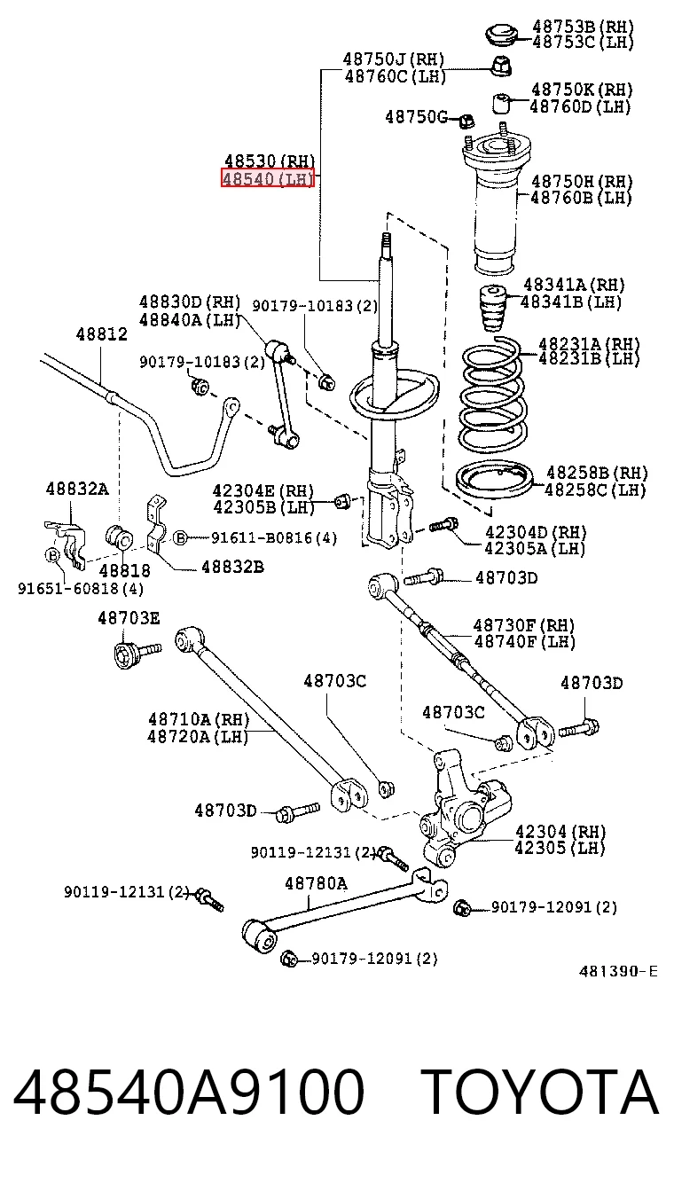 48540A9100 Toyota