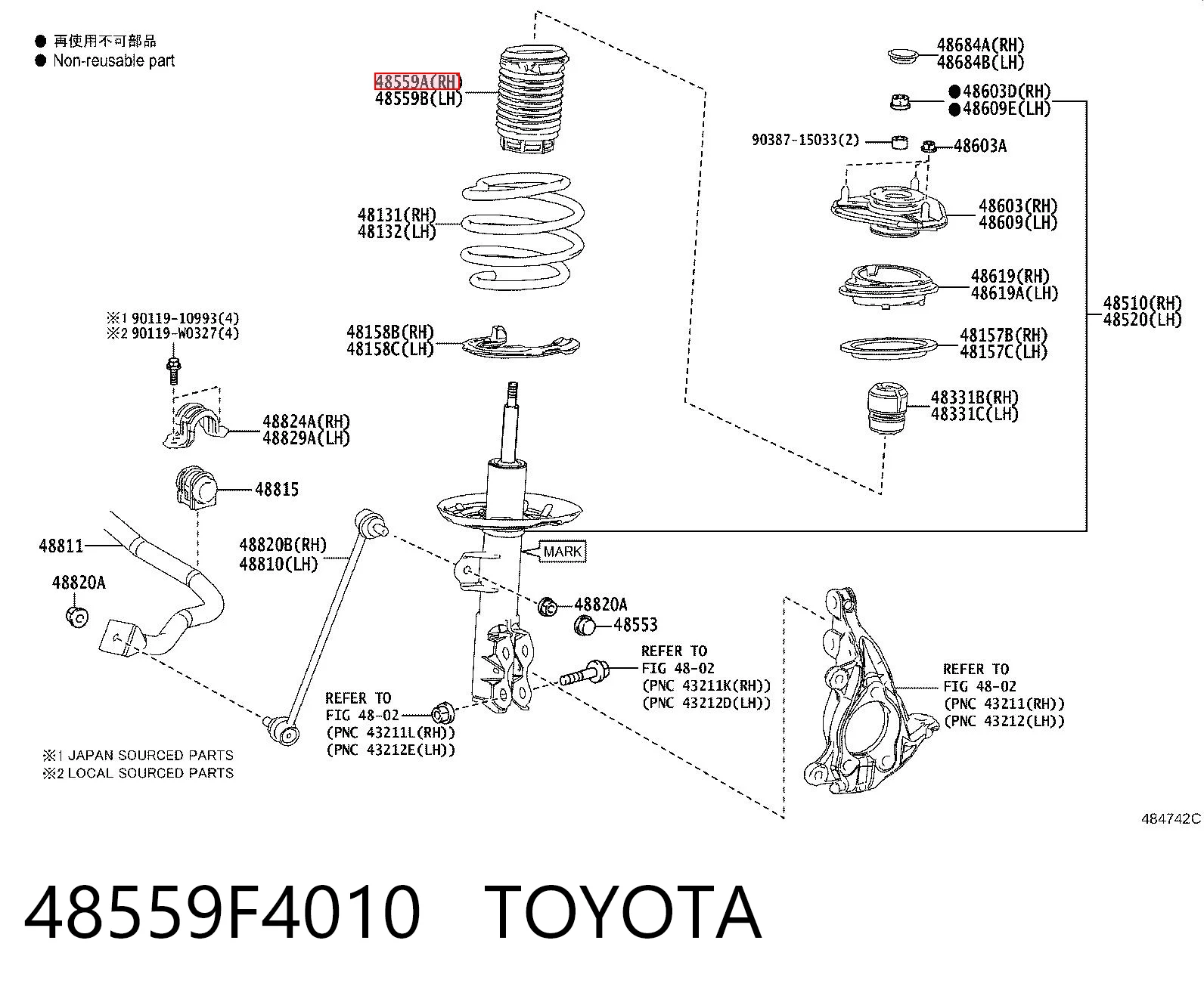 48559F4010 Toyota