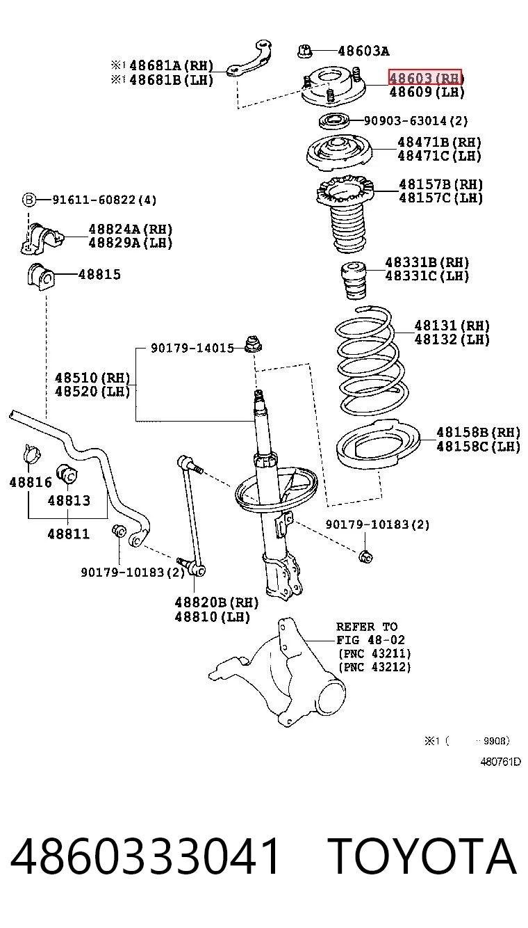 4860333041 Toyota