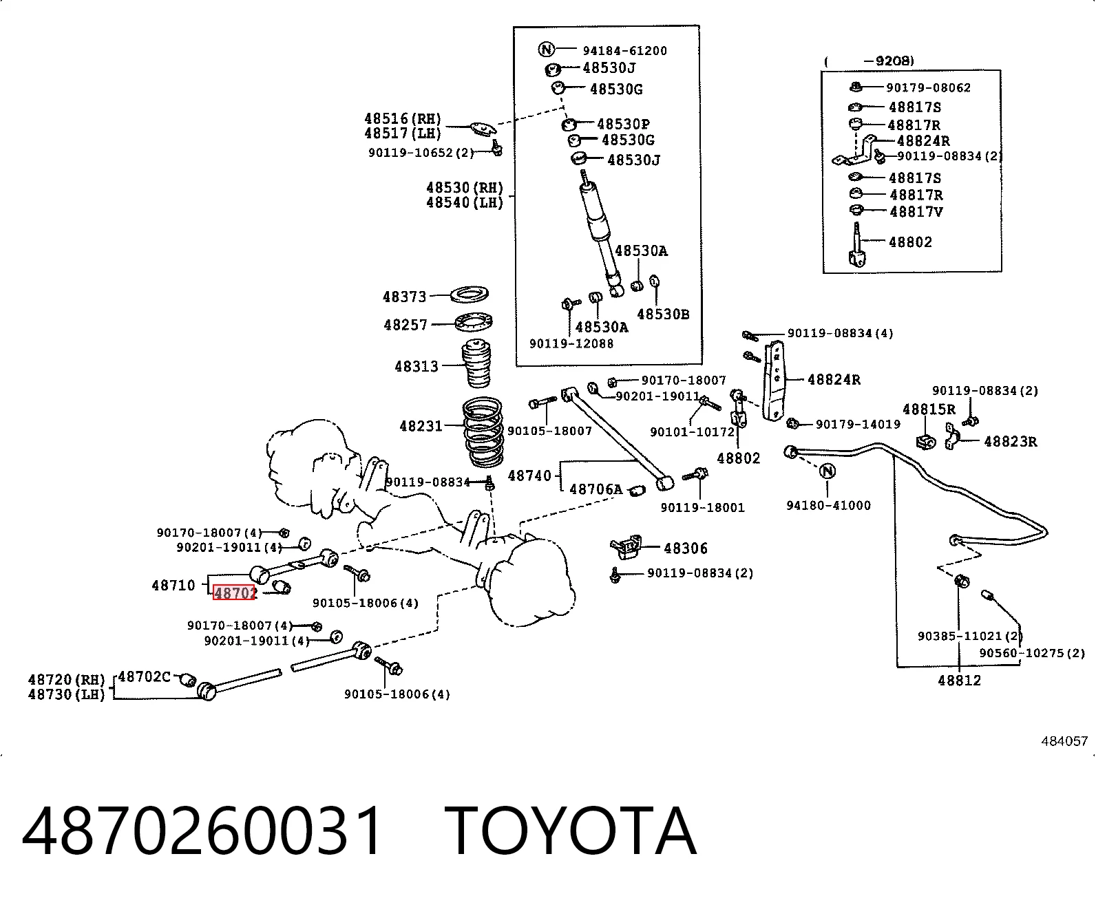 4870260031 Toyota