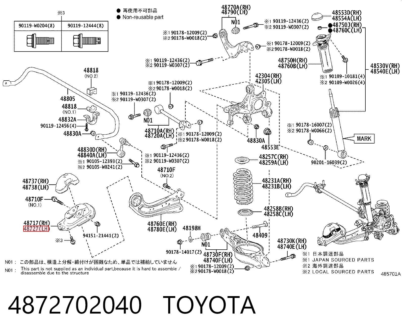 4872702040 Toyota