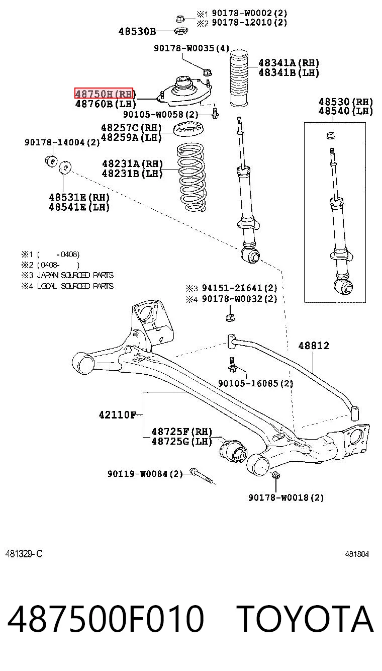 487500F010 Toyota