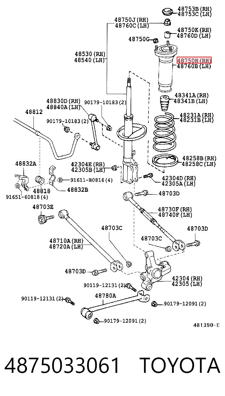4875033061 Toyota