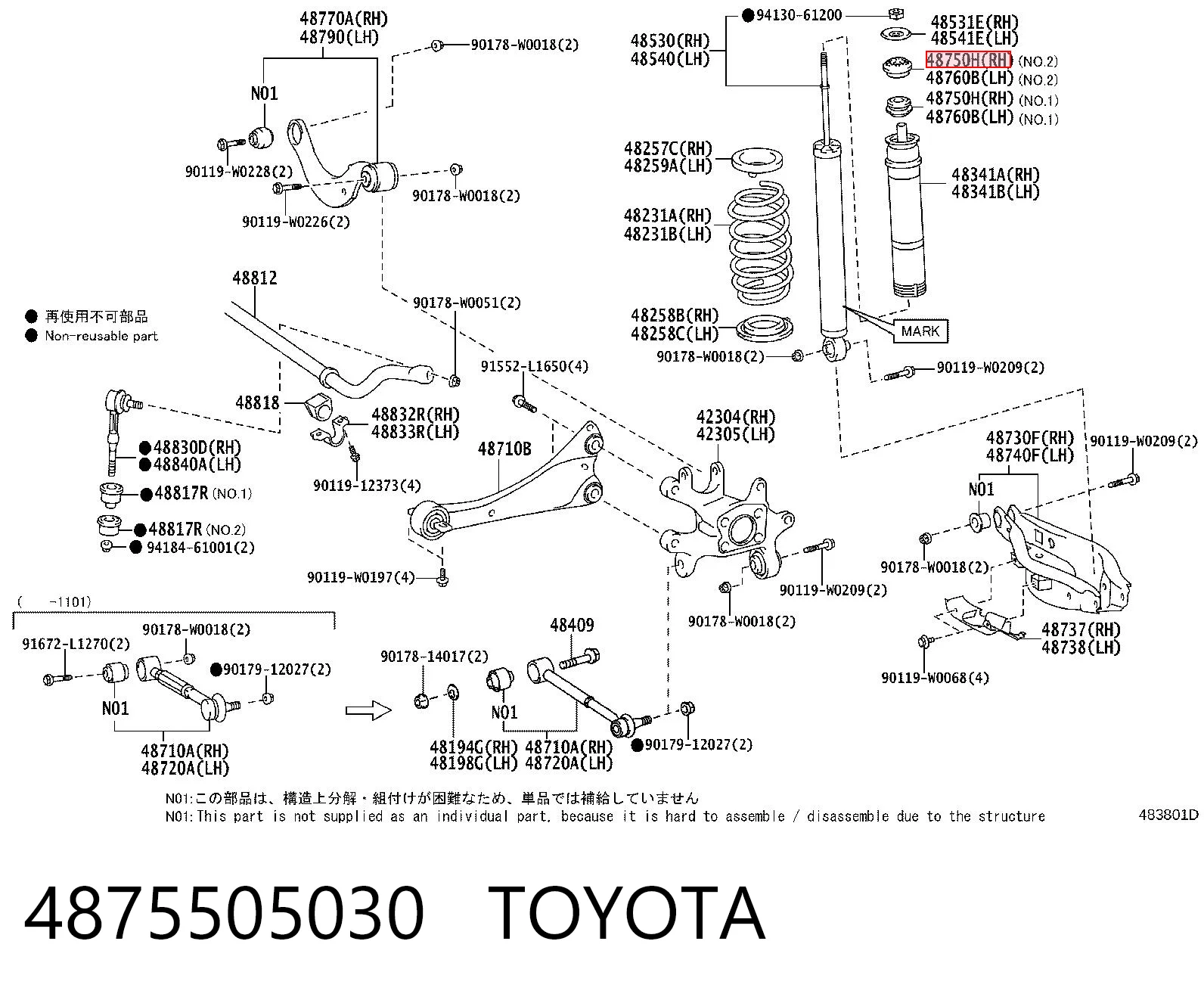 4875505030 Toyota