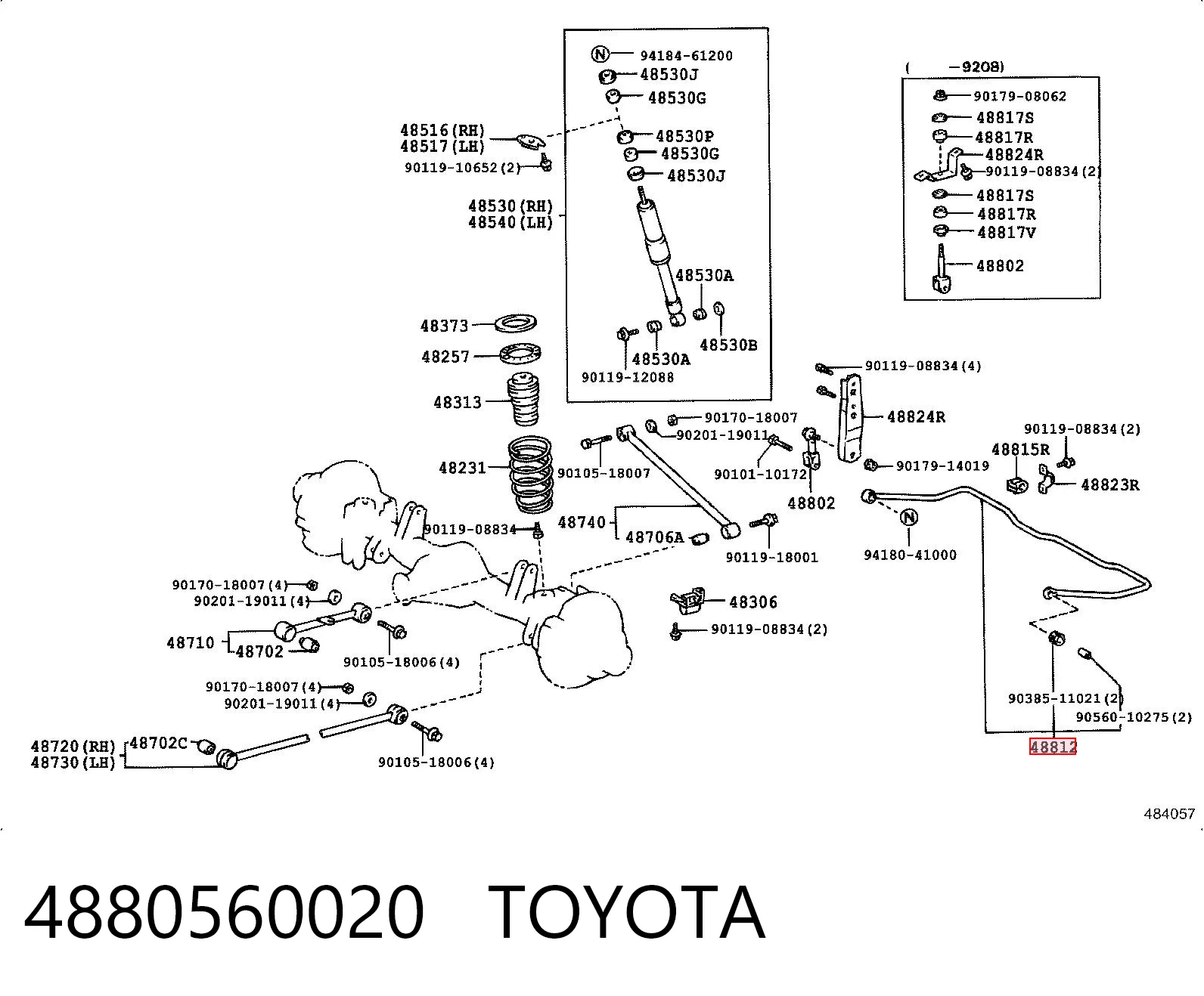 Comprar Estabilizador trasero Toyota Land Cruiser J8 a bajo precio