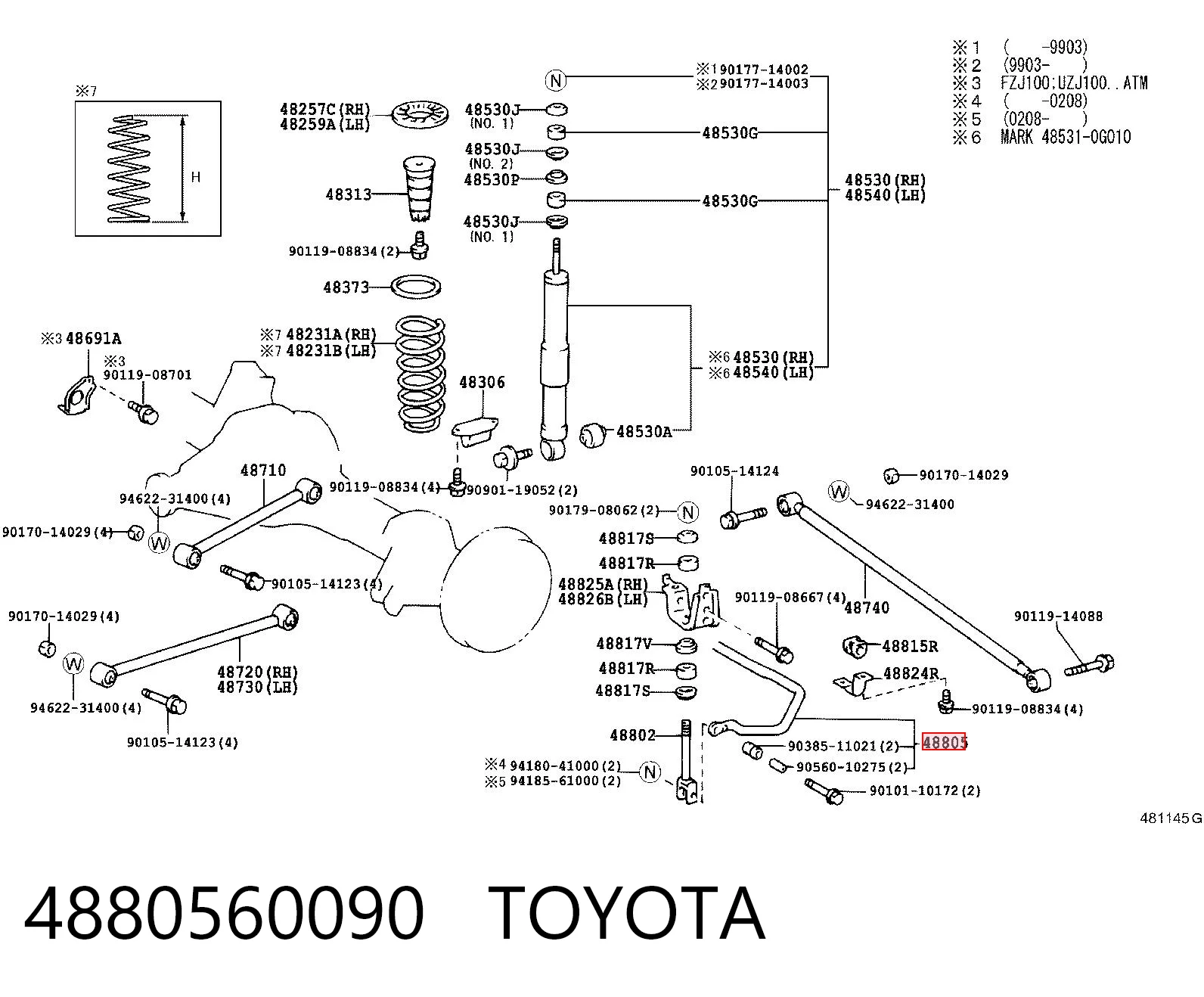 4880560090 Toyota