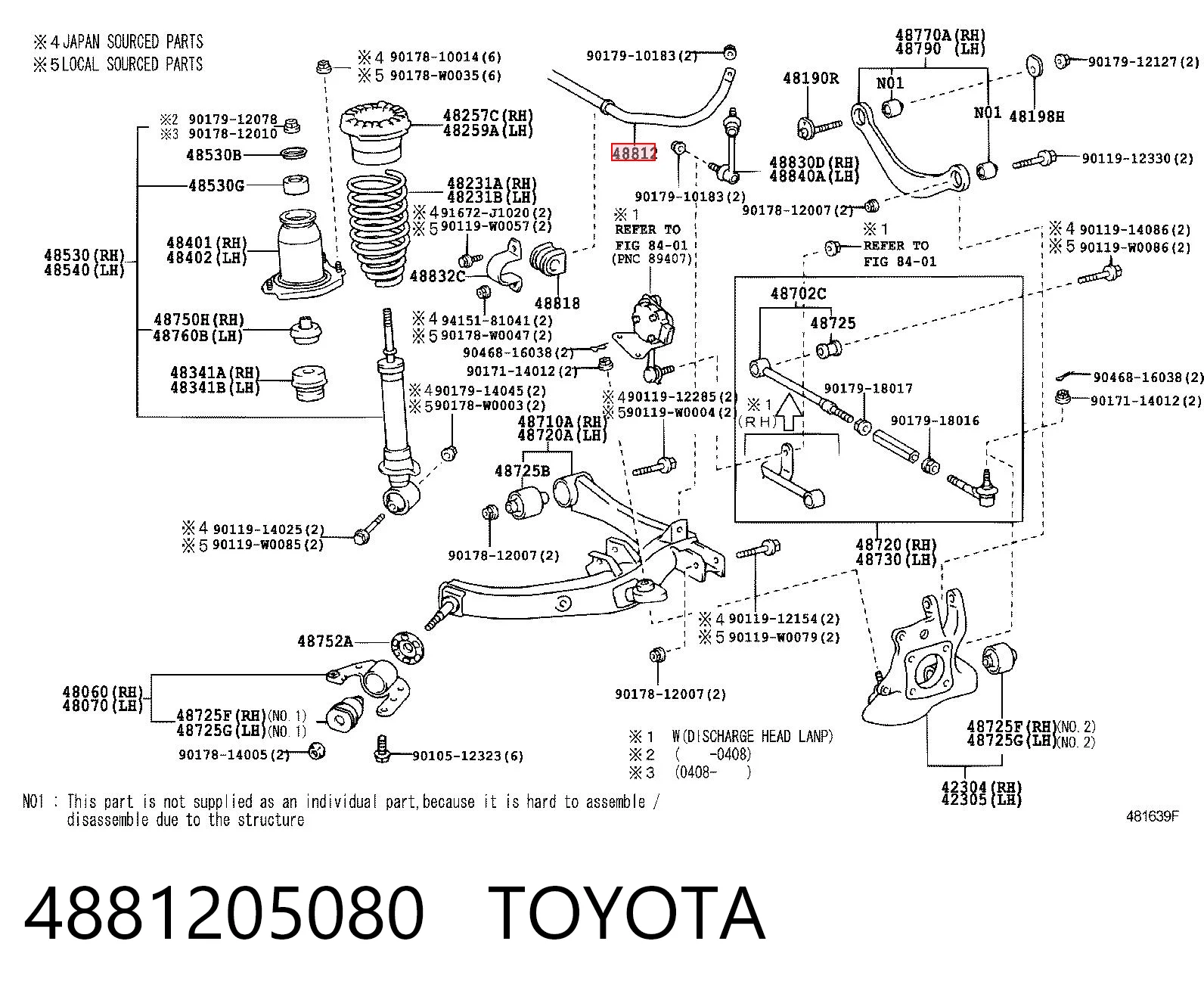 Comprar Estabilizador trasero Toyota Avensis T25 a bajo precio