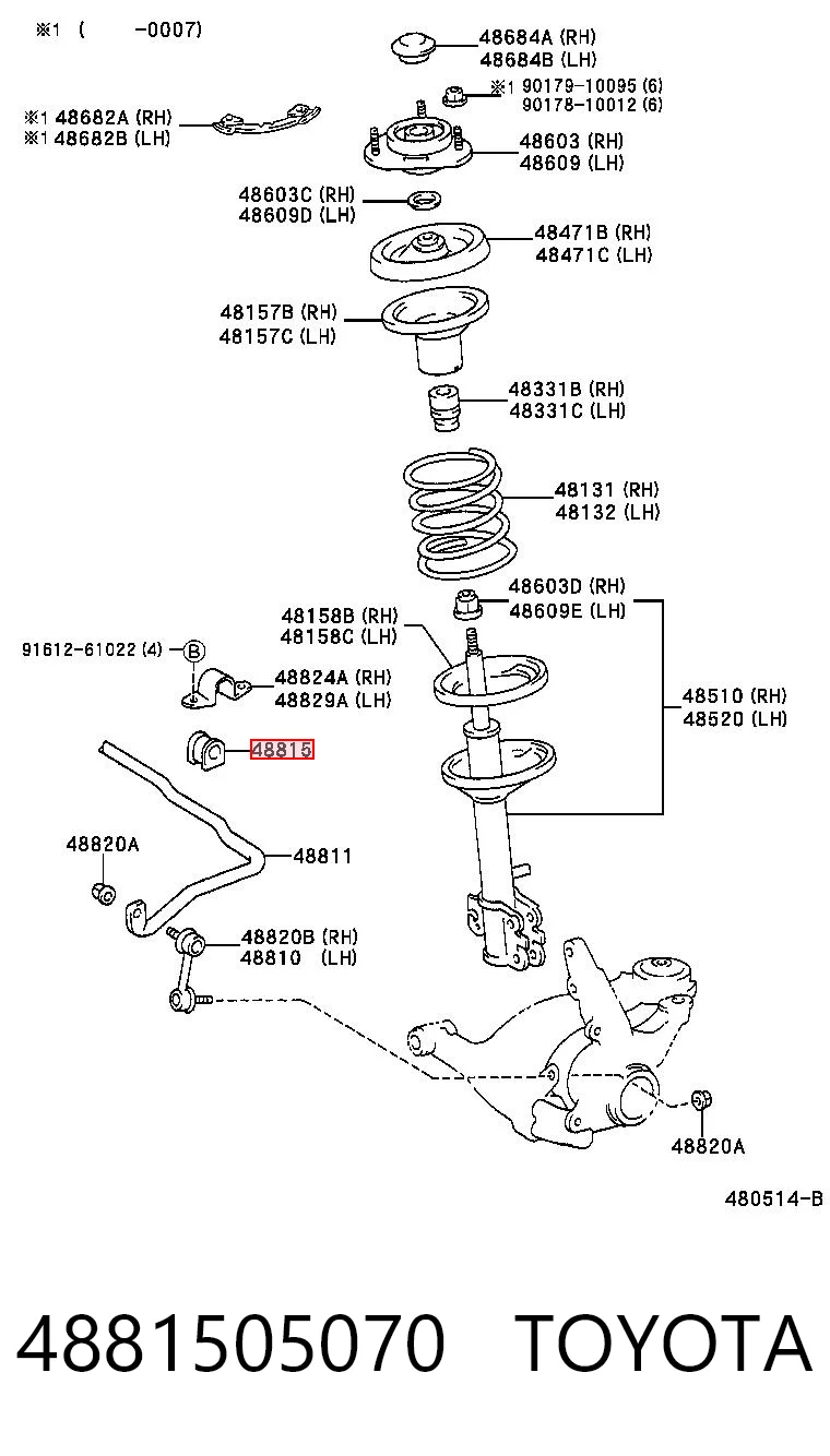 4881505070 Toyota