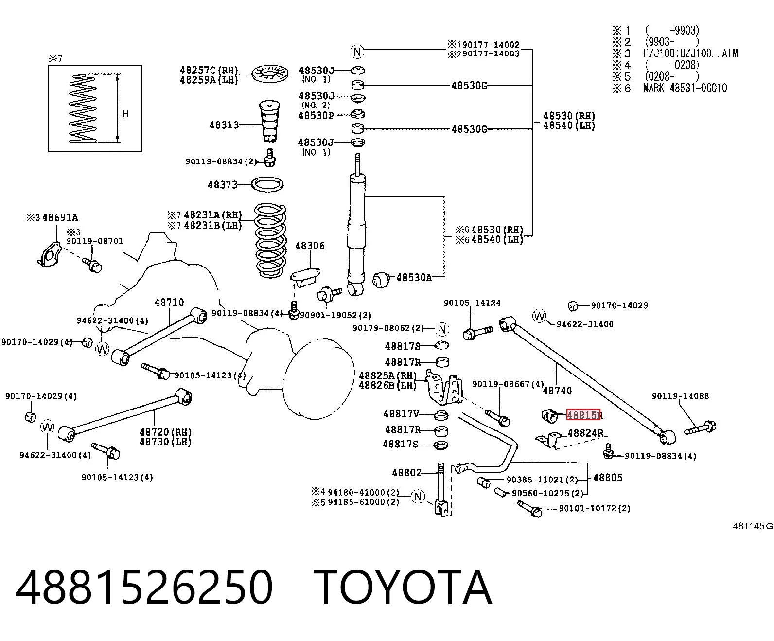 4881526250 Toyota