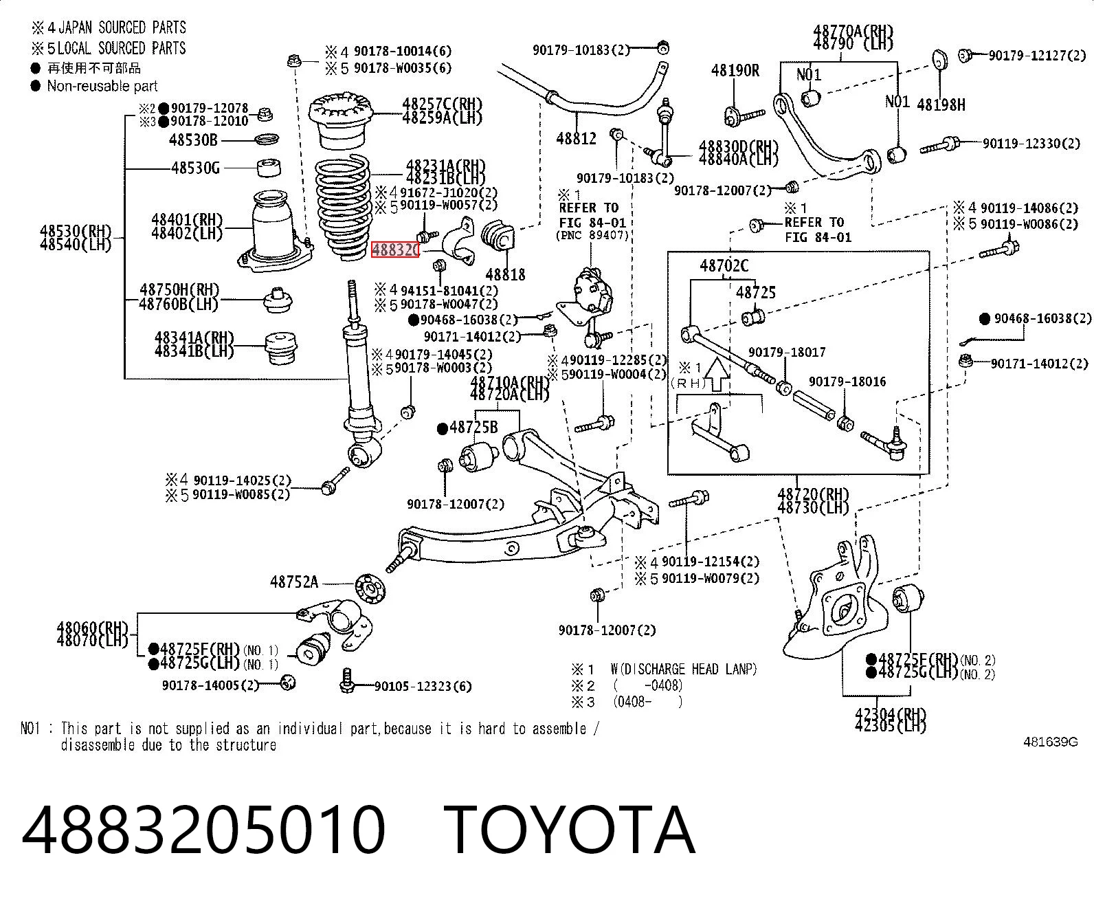 4883205010 Toyota