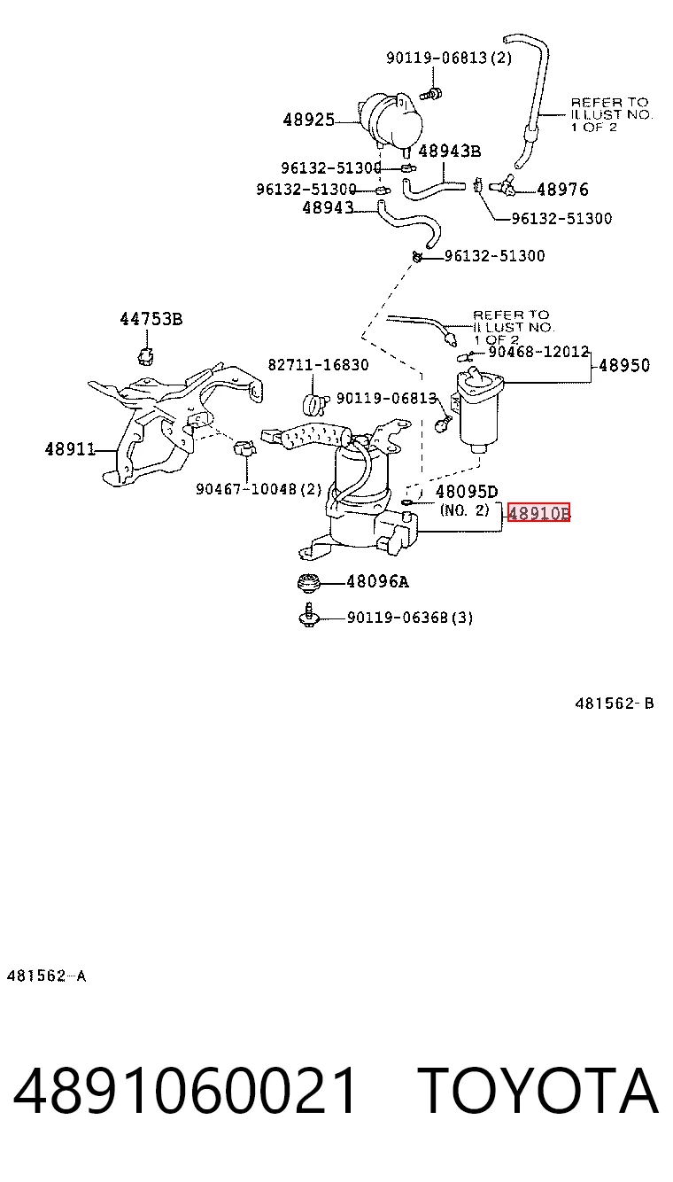 4891060021 Toyota Compresor de suspensión neumática