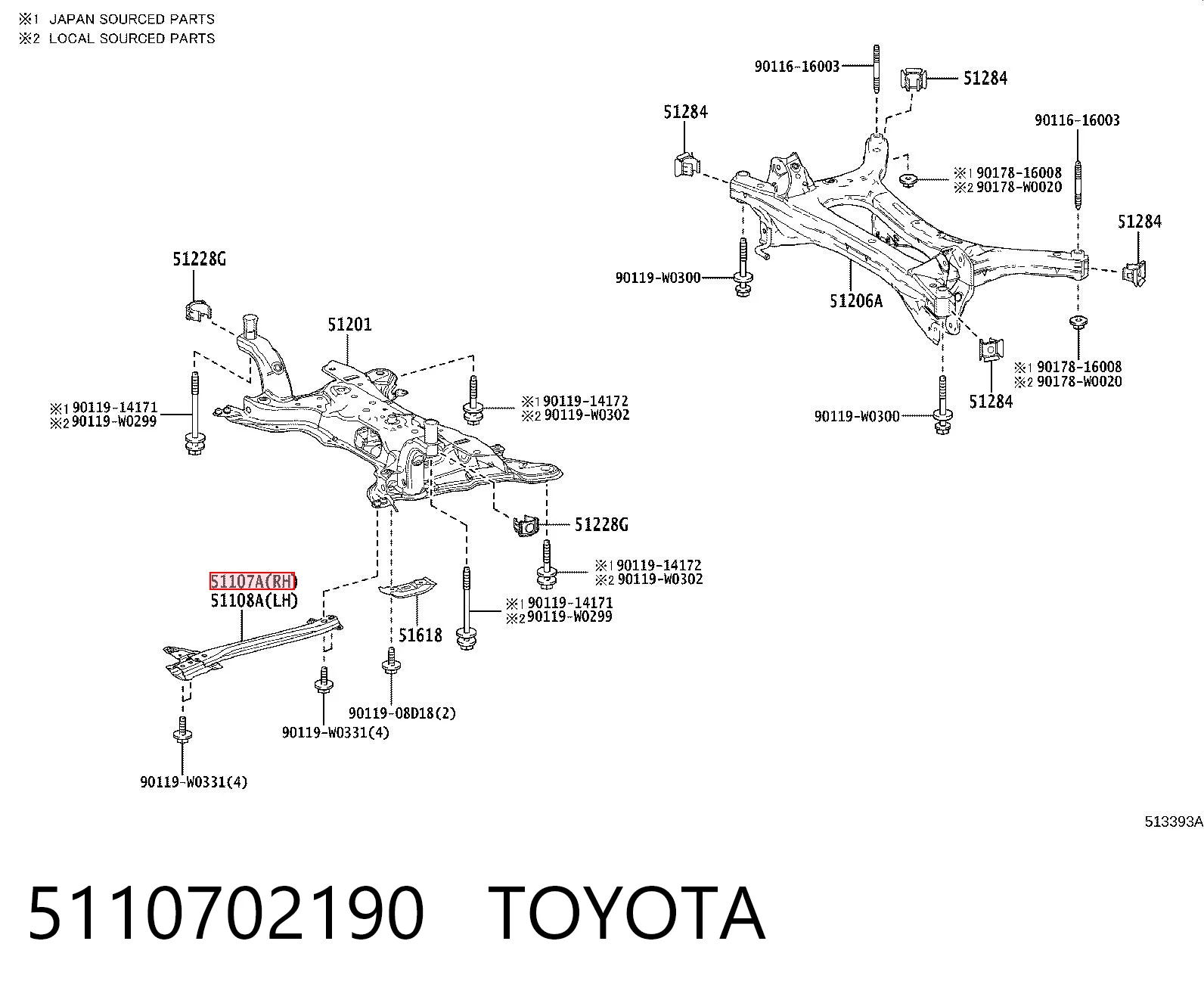 5110702190 Toyota
