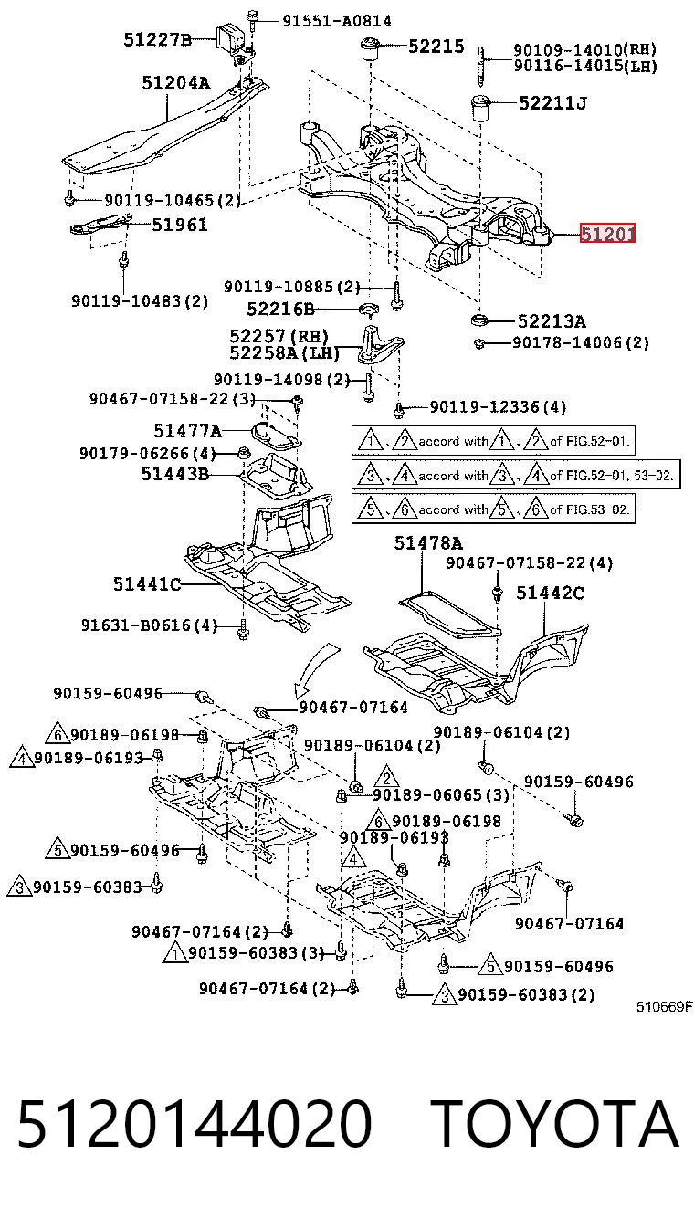 Comprar Subchasis delantero soporte motor Toyota Avensis LCM a bajo precio
