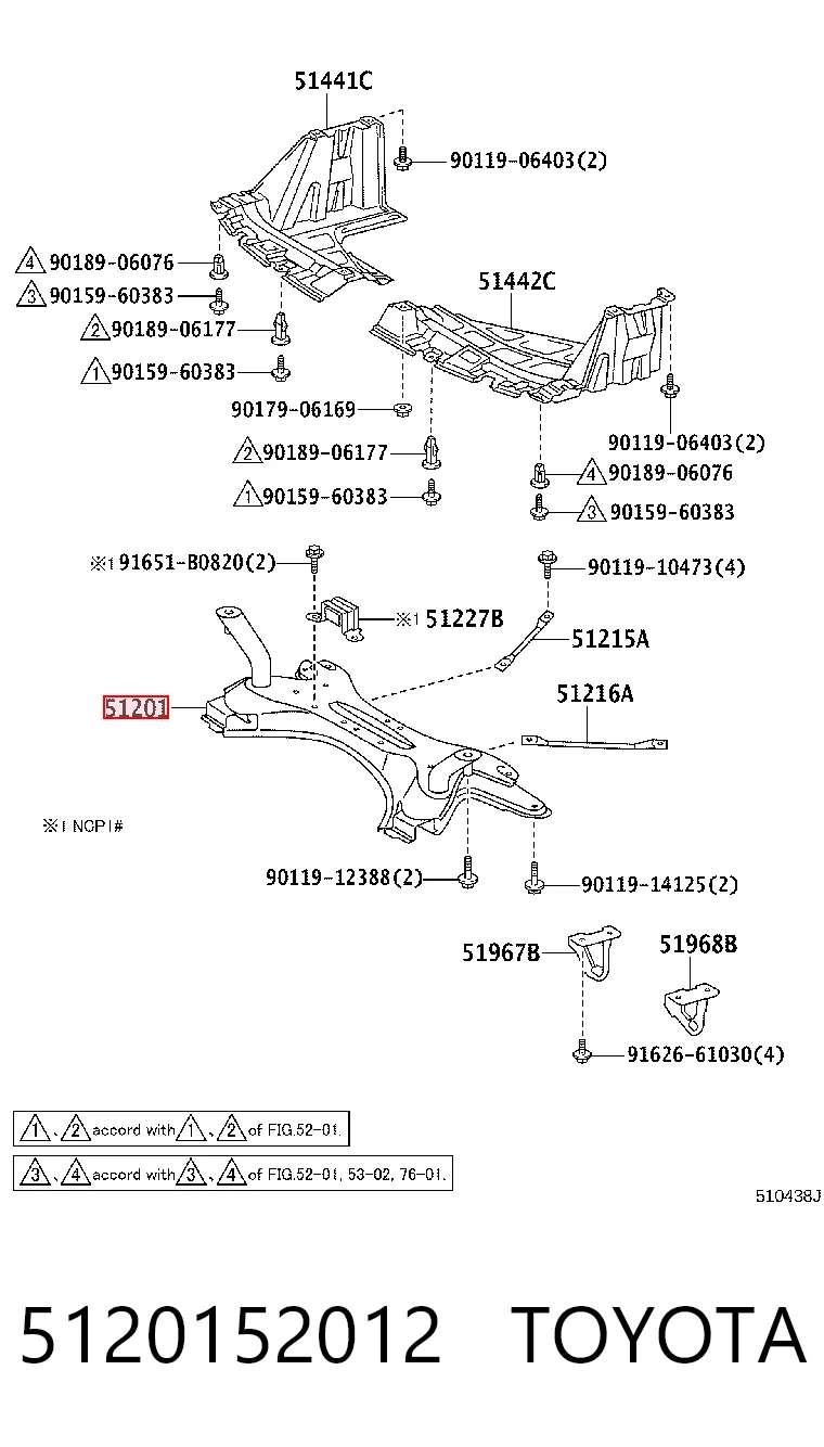Subchasis delantero Toyota Yaris  (1999-2005)