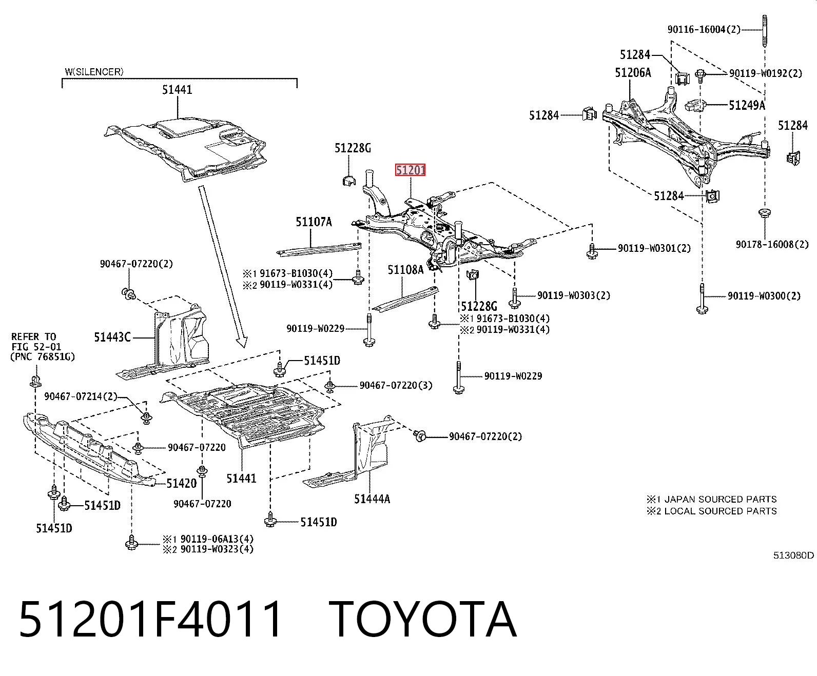 Subchasis delantero soporte motor Toyota C-HR hatchback (X10) (2016 - 2023) precio, desde 236,44 EUR