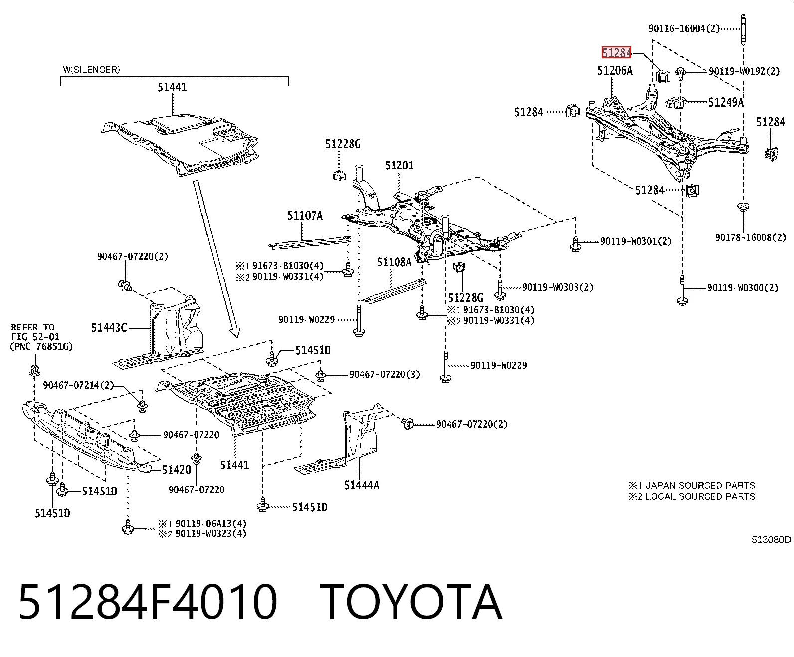 51284F4010 Toyota