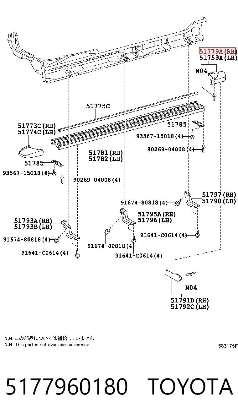 5177960180 Toyota