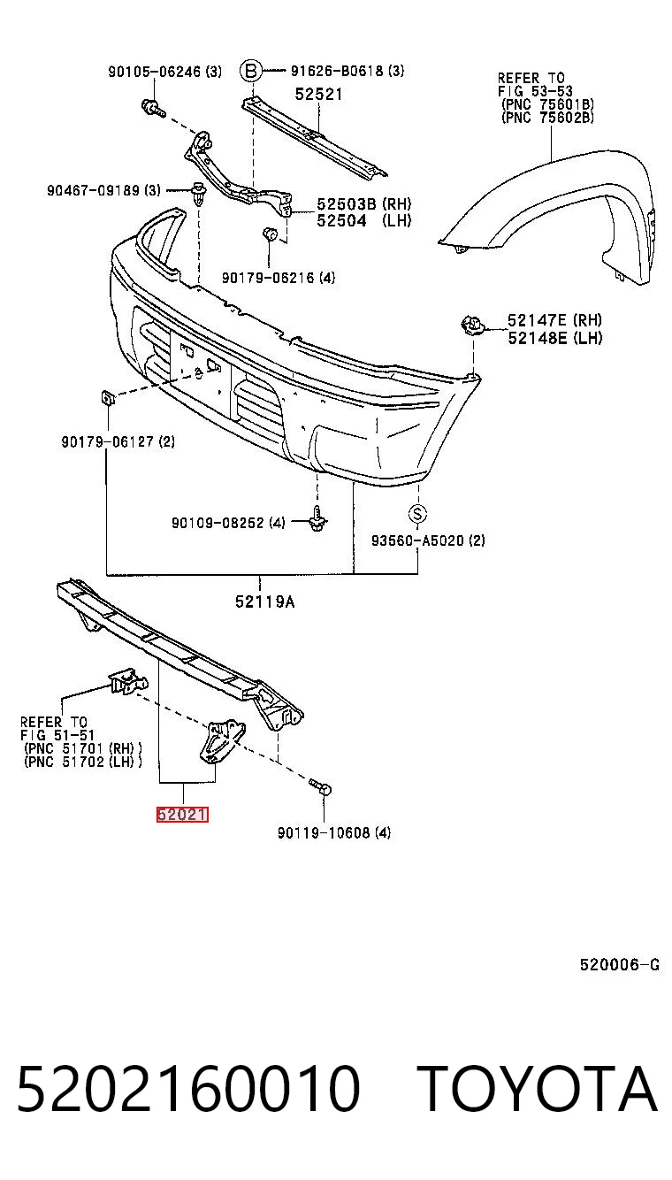 Comprar Refuerzo de parachoques delantero Toyota Land Cruiser  J9 a bajo precio