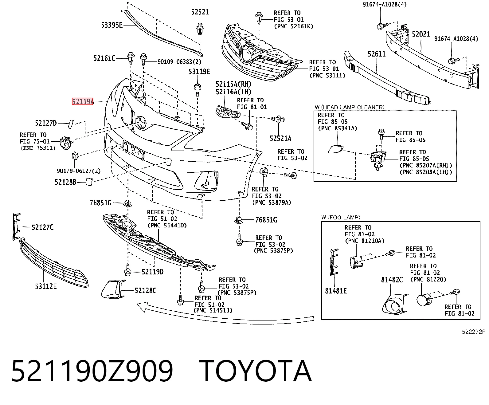  Paragolpes Toyota Corolla 