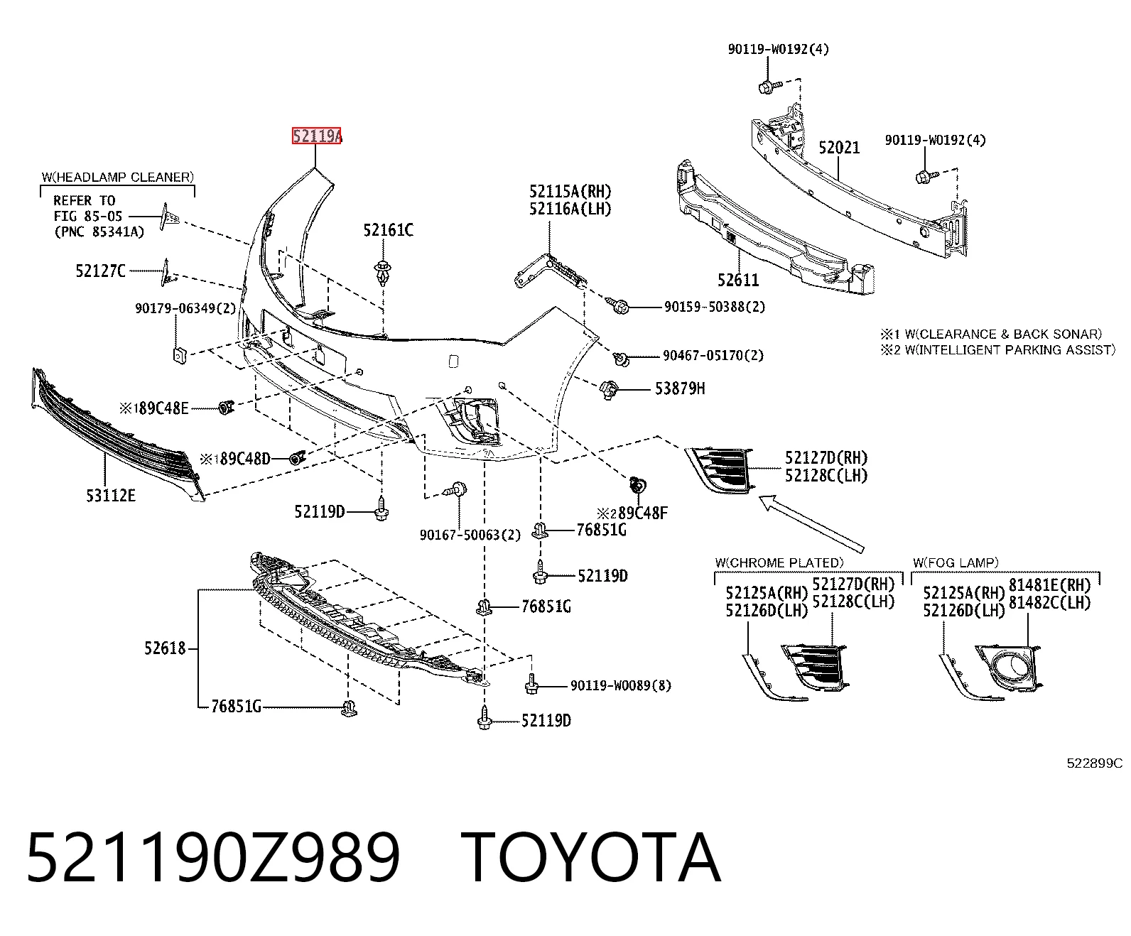 Comprar Parachoques delantero Toyota Corolla E18 a bajo precio