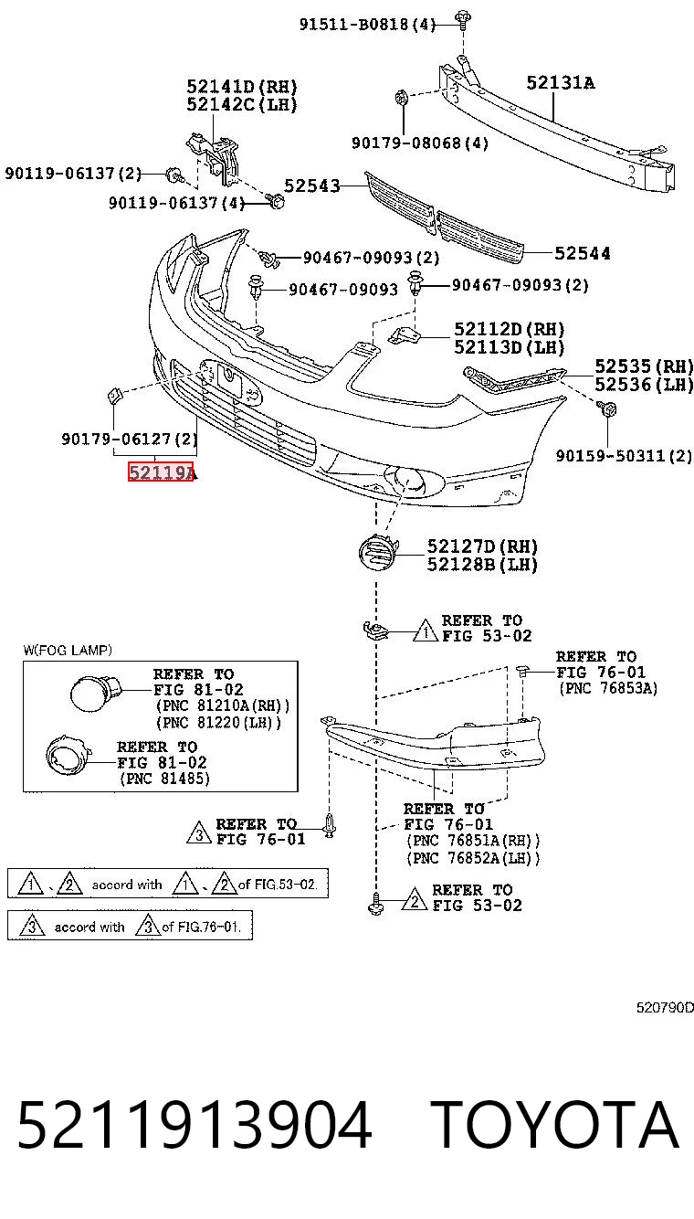 5211913904 Toyota