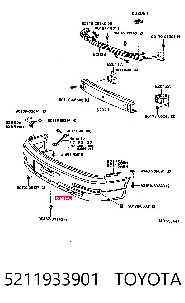 Comprar Defensa delantera Camry  V10