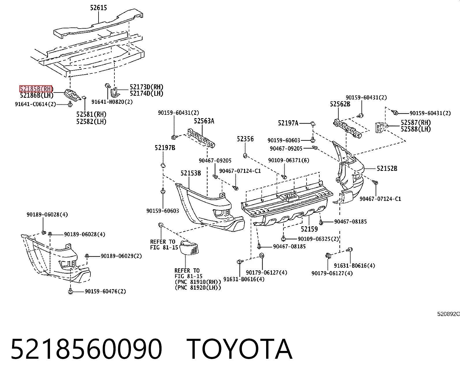 Comprar Soporte de parachoques trasero Toyota Land Cruiser J12 a bajo precio