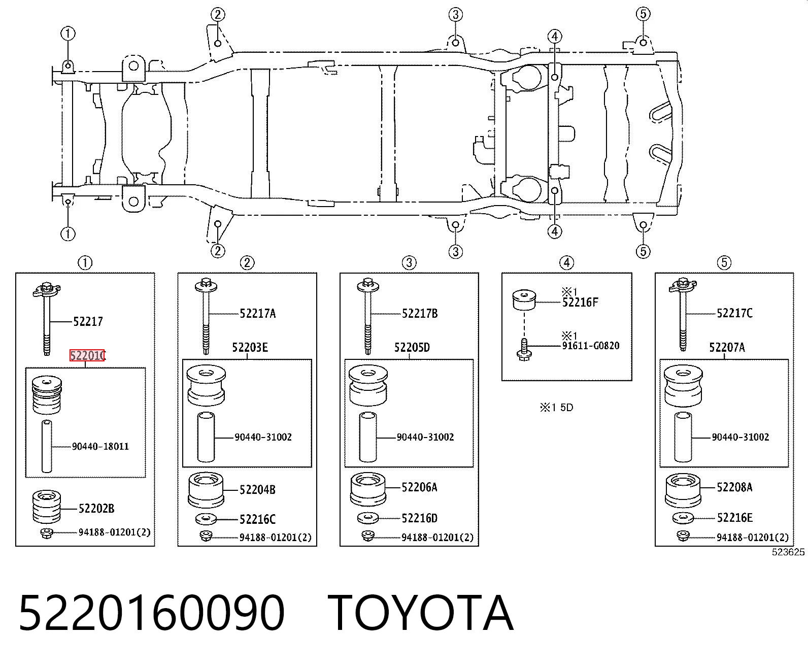 5220160090 Toyota