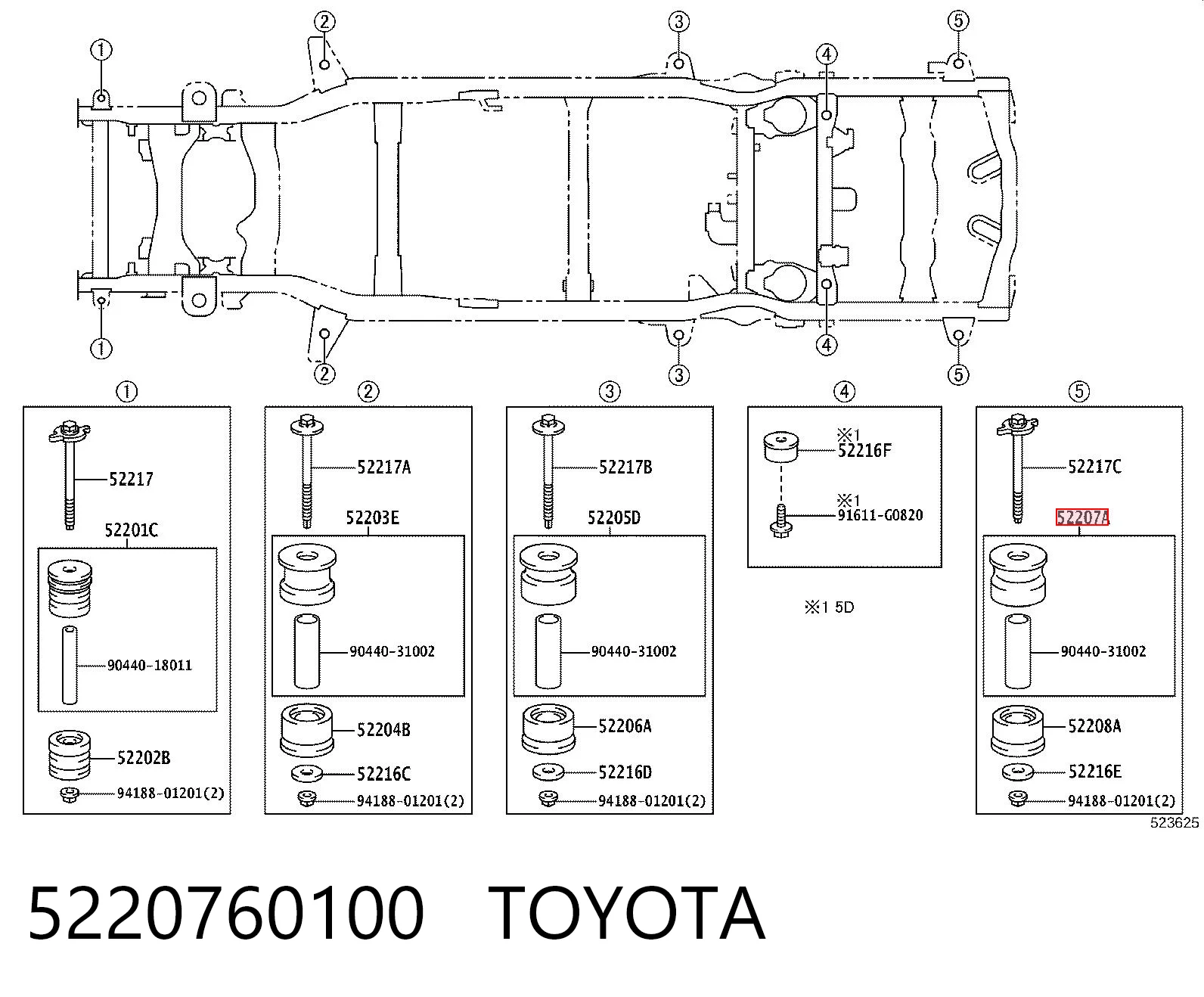 5220760100 Toyota