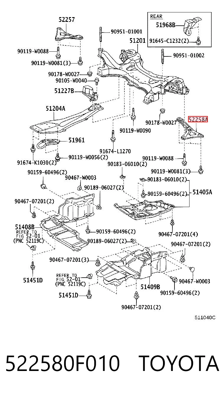 522580F010 Toyota