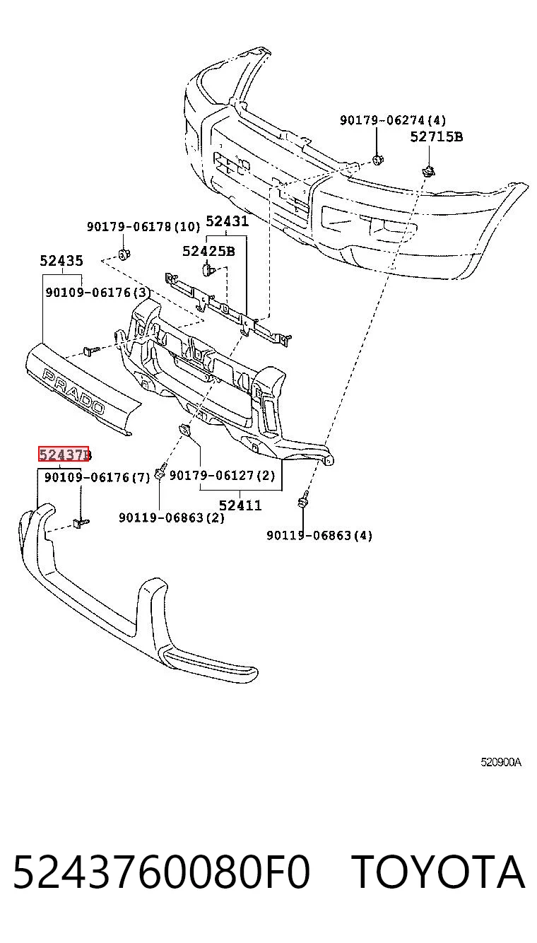 5243760080F0 Toyota